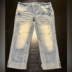 Amethyst Denim Capris